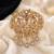 Camel motif brooch for men - gold plated
