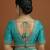 Blue embroidered traditional saree blouse