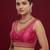 Dark pink embroidered traditional saree blouse