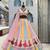 Baby Pink Multicolour Navratri Lehenga Choli With Dupatta