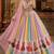 Baby Pink Multicolour Navratri Lehenga Choli With Dupatta