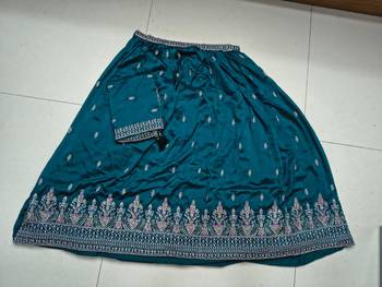 Morpeach Art Silk embroidery sequence work lehenga choli with dupatta for women 5