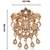 Men's gold finish white stone detailing traditional brooch