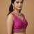 Magenta embroidered traditional saree blouse