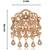 Gold plated twin elephant traditional brooch for men