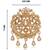 Gold plated twin birds ethnic brooch for men