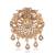 Gold plated elephant motif designer brooch for men – sherwani & kurta