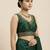 Green embroidered traditional saree blouse