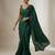 Green embroidered traditional saree blouse