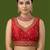 Red embroidered traditional saree blouse