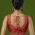 Red embroidered traditional saree blouse