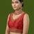 Red embroidered traditional saree blouse