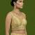 Gold embroidered traditional saree blouse