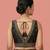Black embroidered traditional saree blouse