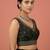 Black embroidered traditional saree blouse