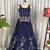 Navy Silk Blend Readymade Navratri Lehenga Choli with Thread & Sequence Work