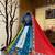 Navy Blue Navratri Lehenga Choli With Dupatta