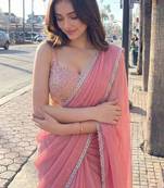 Embellished Sequinned Organza Saree