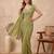 Embellished Sequinned Organza Saree with blouse