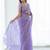 Lavender & Silver-Toned Woven Design Zari Saree with blouse 