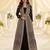 Black chinon readymade anarkali suit with embroidery & sequence work