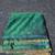 Green colout sequins work net saree with blouse