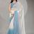 Ombre Mirror Work Georgette Saree with blouse