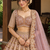 Light PInk Color Embroidery,Dori And Sequence Work Butterfly Net Lehenga Choli