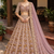 Light PInk Color Embroidery,Dori And Sequence Work Butterfly Net Lehenga Choli
