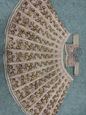 Light PInk Color Embroidery,Dori And Sequence Work Butterfly Net Lehenga Choli 4