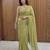Green Embroidered Organza Designer Saree with blouse 