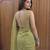 Green Embroidered Organza Designer Saree with blouse 