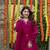 Rani pink viscose glass suit with chanderi dupatta