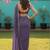Purple Zari lace border Satin Saree with blouse 