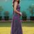 Purple Zari lace border Satin Saree with blouse 