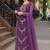 Purple georgette kurta with viscose bottom & nazmin dupatta