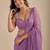 Lavender Embellished Sequinned Chiffon Designer Saree with blouse 