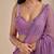 Lavender Embellished Sequinned Chiffon Designer Saree with blouse 