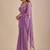 Lavender Embellished Sequinned Chiffon Designer Saree with blouse 