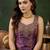 Purple satin kurta with sharara & dupatta set