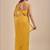 Yellow Embellished Zari Chiffon Saree with blouse 