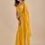 Yellow Embellished Zari Chiffon Saree with blouse 