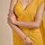 Yellow Embellished Zari Chiffon Saree with blouse 