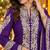 Women's cording and sequin work chinon kurta set with dupatta