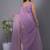 Lavender Woven Design Zari Satin Saree with blouse 