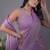 Lavender Woven Design Zari Satin Saree with blouse 