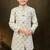 cream full computer star work havy indowestern sherwani set