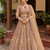 Dark Beige Color Embroidery,Sequins Work Butterfly Net Lehenga Choli