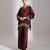 Brown embroidered crepe co ord set
