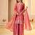 pink fandy silk   party  embroidery wear  sharara suit set